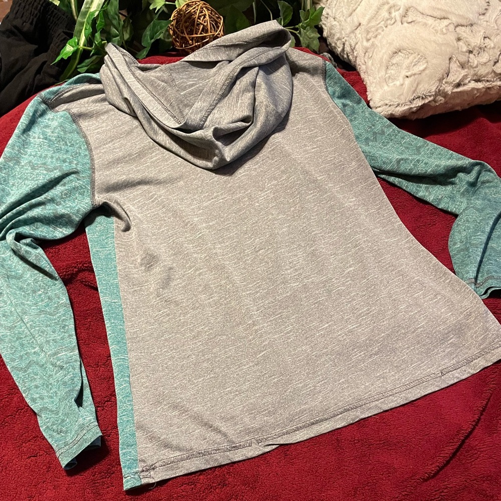 BUZZ CUTS Lil Boys hoodie jacket in Gray & lime green polyester blend fabric SZ - Picture 3 of 10